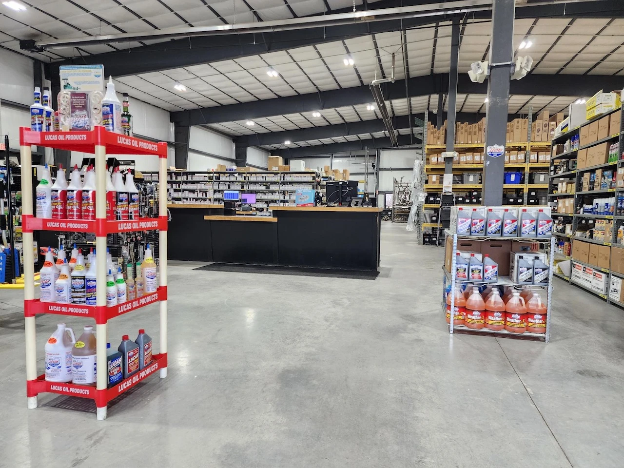 Sales floor of auto part distributor United Auto Supply in Watertown location.