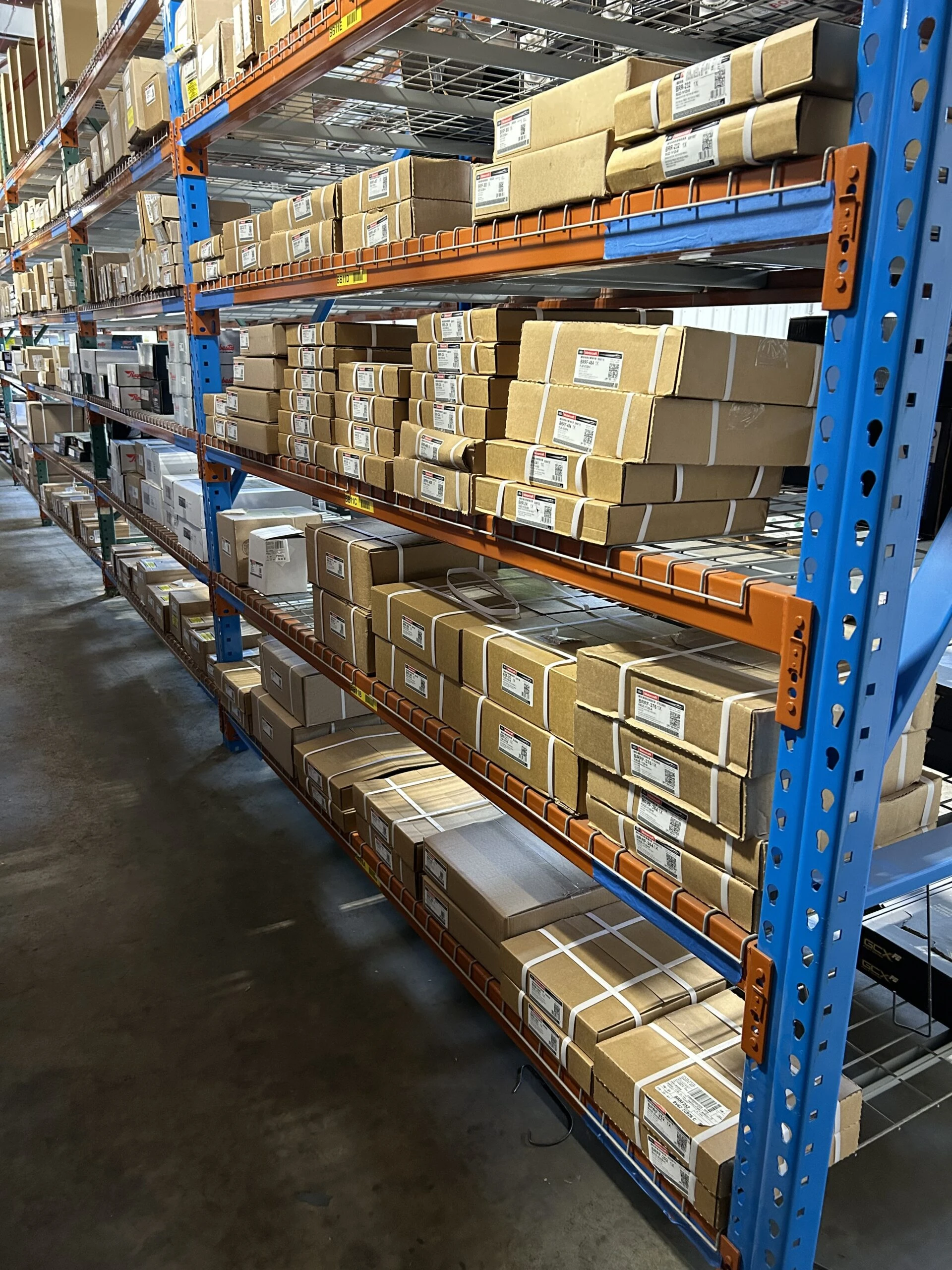 Racks of auto parts and auto related products stocked at the United Auto Supply store in Newburgh.