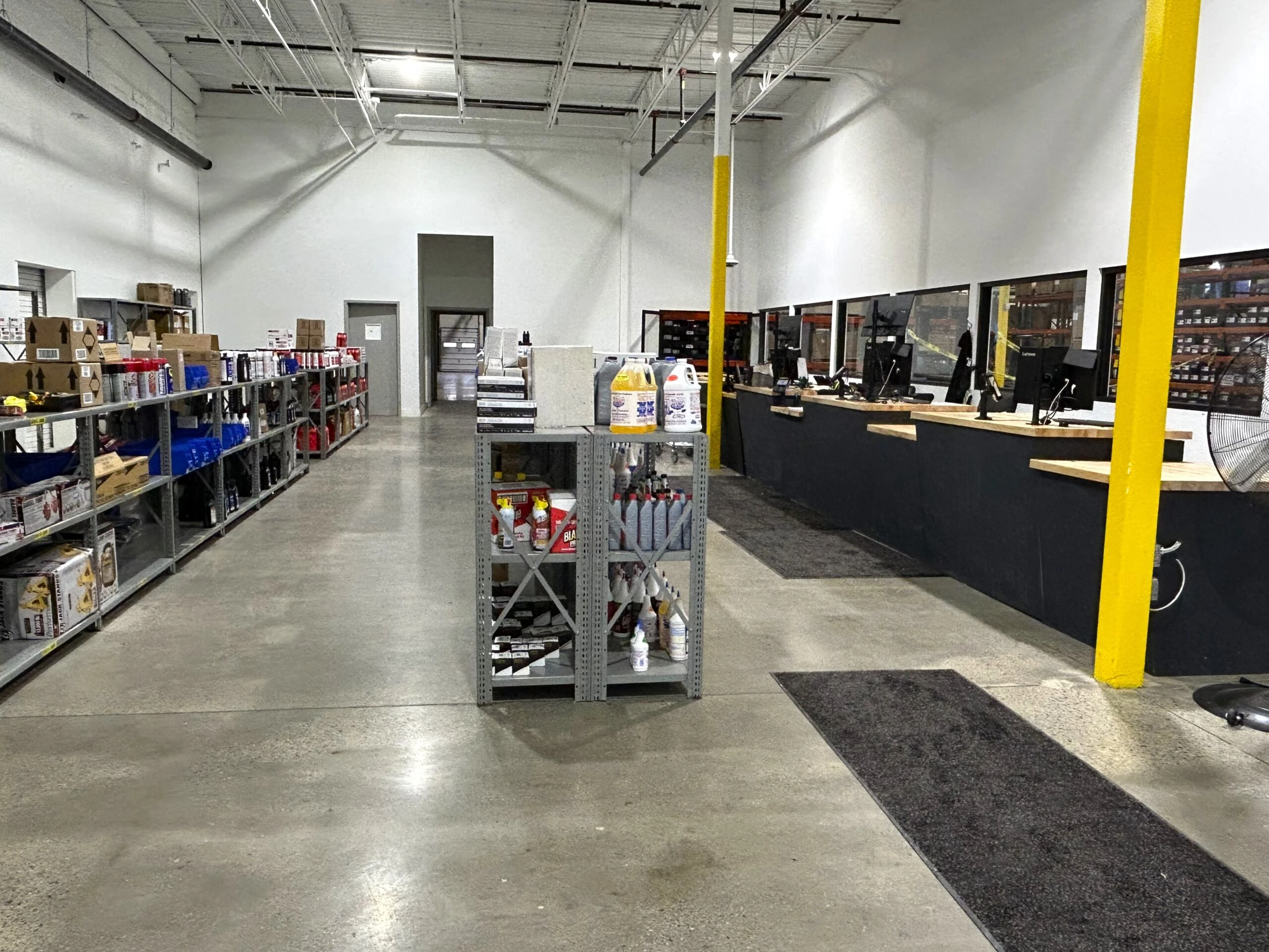 Sales floor of the United Auto Supply store at the Rotterdam Distribution Center