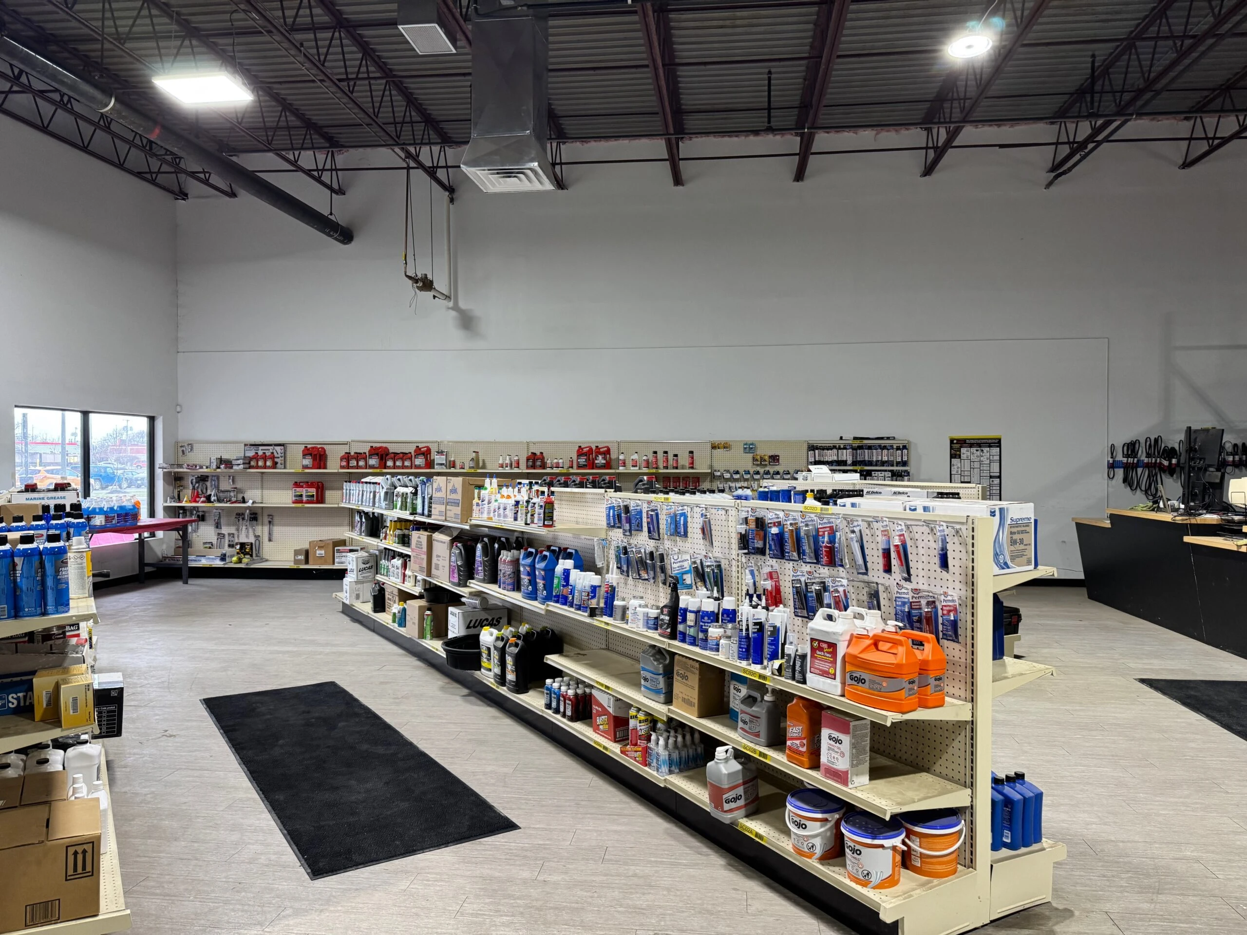 Sales floor at the United Auto Supply Rochester.